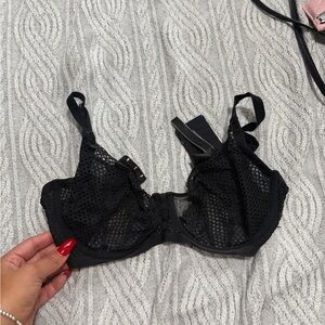 Victoria's Secret Black Mesh Bra 36D